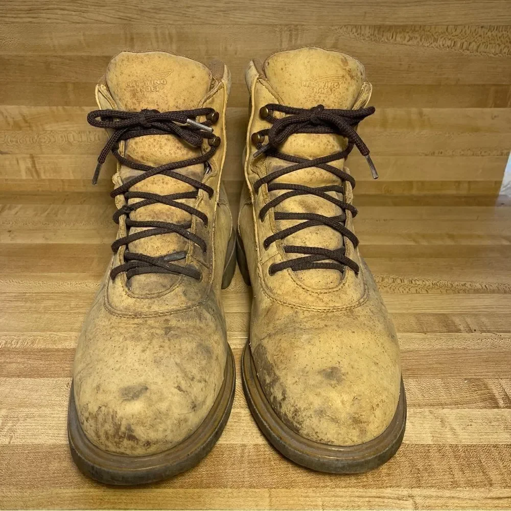 Red Wing Shoes Ankle Boots tan Lace Up Padded ankle 1280 EH size 13D mens